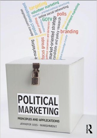 Political Marketing Political marketing is about how political elites use marketing tools and concepts to understand, respond to, involve and communicate with their political market in order to achieve their goals. These goals can include–in addition to getting votes to be elected–creating more understanding of a complex policy, passing legislation, and winning control